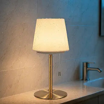 Waterproof Shower Lamp, 5000mAh Rechargeable Bathroom Light