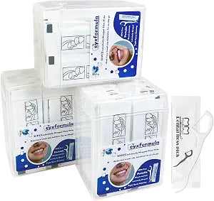 200 Count Individually Wrapped Dental Floss Picks - Travel Flossers for Teeth Cleaning and Oral Care - Ideal Travel Size Toiletries, Wedding Basket Supplies and Guest Bathroom Essentials