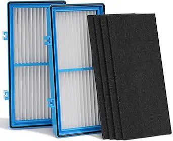 Leemone Aer1 Filter Replacement for Holmes/Bionaire Air Purifier, Blue 2+4