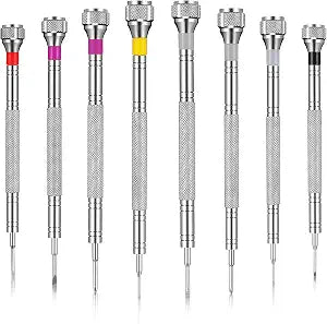 Chumia 8 Pieces Precision Jewelers Screwdriver Set, Micro Watch Repair