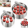 2PCS Manual Meatball Maker Tool, Stainless Steel Meatball Making Mold,Quick & Easy Meatball Making Tool for Uniformly Shaped Meatballsï¼ˆ6 Holes+12 Holesï¼‰