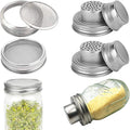 Mesh Strainer Shakers Sprouting Lids for Mason Jar Sprouts Growing Kit