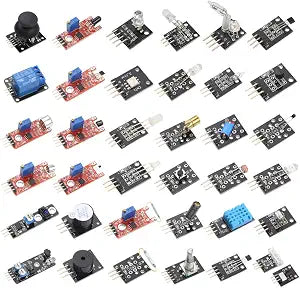 HiLetgo 37 Sensor Assortment Kit for Arduino & Raspberry Pi - 37 in 1 Robot Project Starter Kit