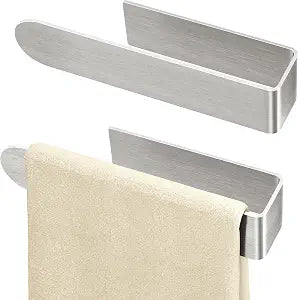 Bethom Adhesive Hand Towel Holder 2 Pack, Brushed Nickel 8 Inch Bars