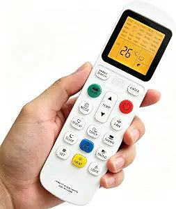 Universal AC Remote Control Replacement, Air Conditioner Remote with Backlight Child Lock Memory Function, Low Power IR Controller for Home Bedroom Living Room AC Unit
