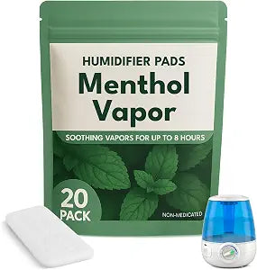 Berkland Menthol Vapor Pads, 20-Pack for Humidifiers & Vaporizers