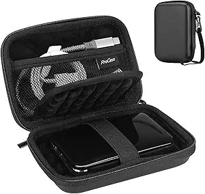 ProCase External Hard Drive Travel Case for 2.5" HDD/SSD -Black