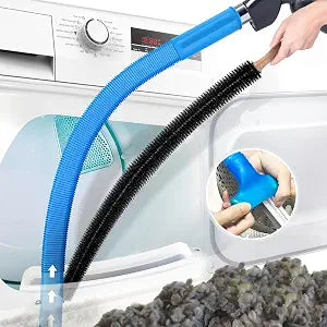 PetOde 2Pcs Dryer Vent Cleaner Kit Universal Vacuum Hose Attachment & Brush