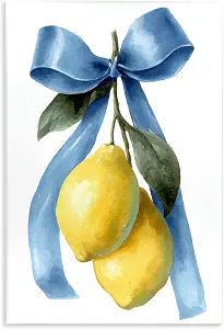 Sweet Sour Lemons Fruit, 13 x 19 Inch Mounted Print on Wall Plaque
