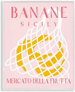 Modern Banana Market, 11 x 14 Inch Framed Gicle Print