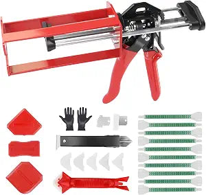 200ml 6.75 fl oz Dual Cartridge Epoxy Gun 1:1 2:1 Cartridge Bonding Black