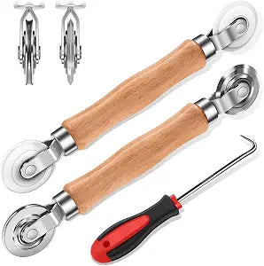 3-Piece Screen Repair Kit: Screen Roller Tool, Spline Tool for Window Mesh