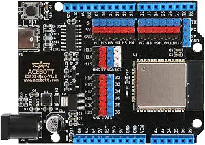 ESP32 Development Board Max V1.0 Compatible with Arduino, USB-C, Wi-Fi, Bluetooth, MicroPython Compatible, Single Board Computer Suitable for Building Mini PC/Smart Robot/Game Console (QA009)