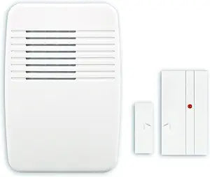 Globe Electric Heath Zenith SL-7368-02 Wireless Entry Alert Chime,White, Multi-function Kit
