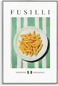 Traditional Fusilli Pasta Kitchen, 12 x 18 Inch Framed Gicle Print