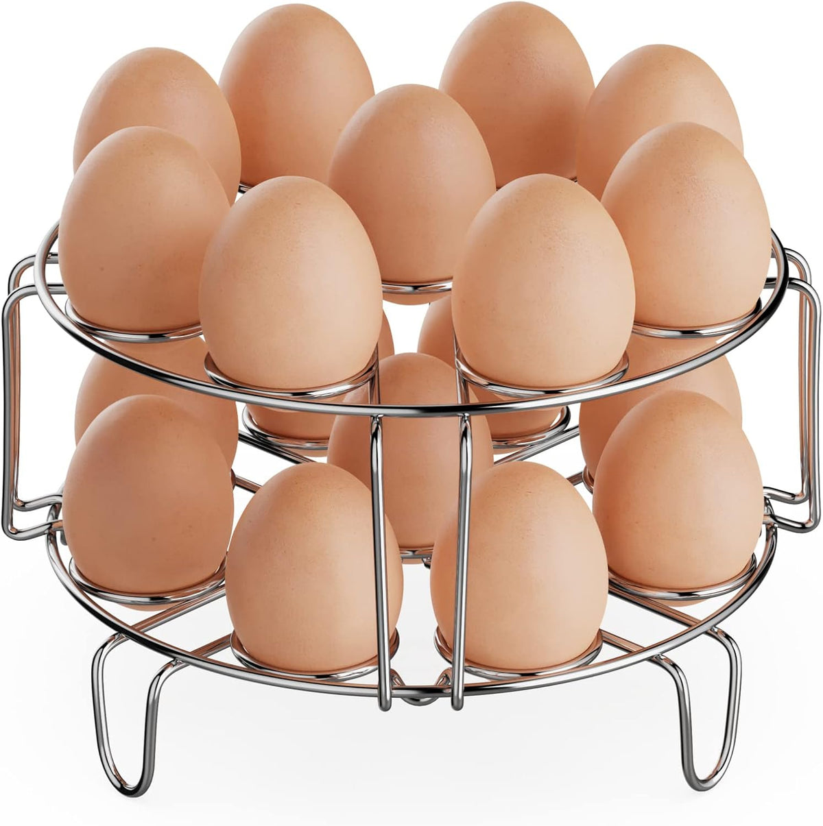 GSlife Egg Steamer Rack for Instant Pot, 2-Piece Set Stainless Steel Trivet