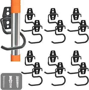 Broom Holder Wall Mount, 12Pack Tool Hangers Garage Wall Hanging Organizer