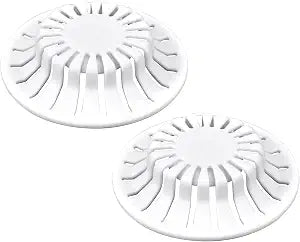 Danco Hair Catcher with Suction Cup, fits Pop-Up Bathroom Sink Drains, White, 2 Pack, (10769)