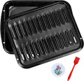 Broiler Pan & Roasting Rack Set Griddle Pan,Oven Safe Tray with Slotted Rack Grill Pan for Healthy Oven Meals Heat Resistant PFOA & PTFE Free Dishwasher Safe