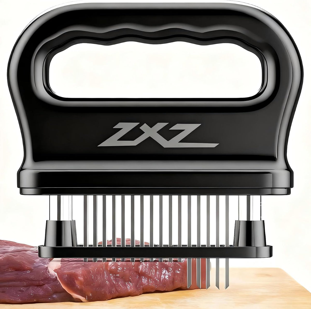 ZXZ Meat Tenderizer, 48 Stainless Steel Blades for Beef Steak Chicken