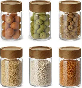 8 fl oz Small Glass Spice Jars, 6-Pack (240ml) Check size first.