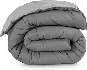 Bare Home Reversible Comforter (Twin/Twin XL, Grey/Light Grey)