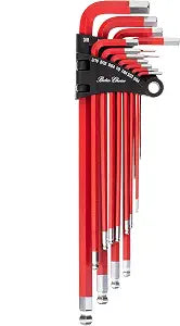 Bates- Long Allen Wrenches Sets, 13 Pack, 3.8" to 9" Length, SAE Hex Key Set (3/64" to 3/8"), Long Allen Wrench Set with Exrta Long Arm and Ball End for Precision, Mechanics, DIY, Home Repairs