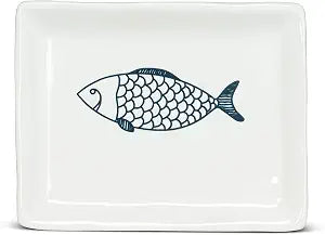 Abbott Collection Corfu Small Rectangle Fish Plate
