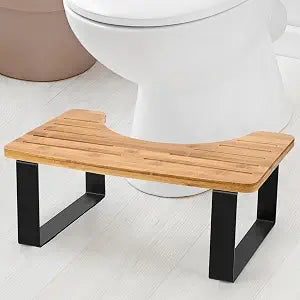 Poop Stool, Toilet Stool for Adult Wooden Squat Bathroom Foot Step