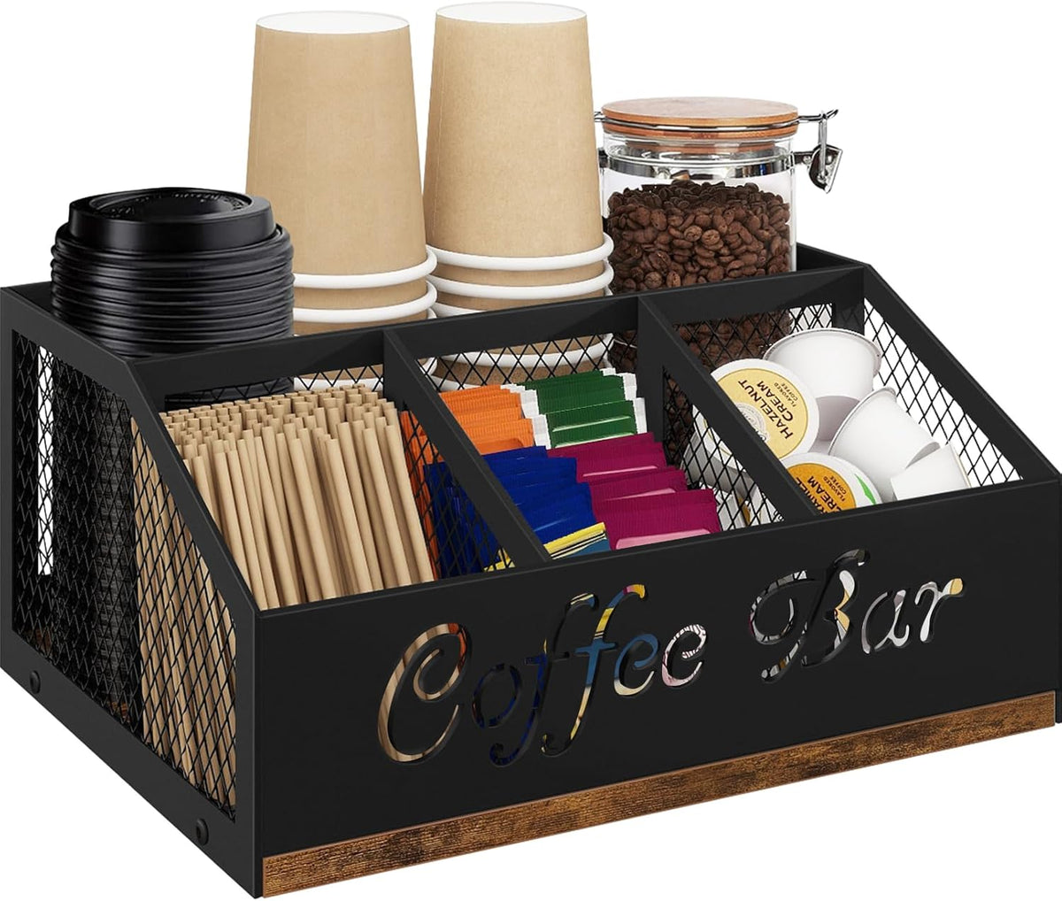 Coffee Station Organizer for Countertop, Coffee Bar Organizer