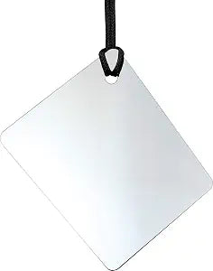 ReflectX Travel Shower Mirror - Light and Durable - Made in the U.S.A. - Shatterproof - Easily Eliminate Fog and Shadows for a Clear Fog Free Reflection. (unclad)