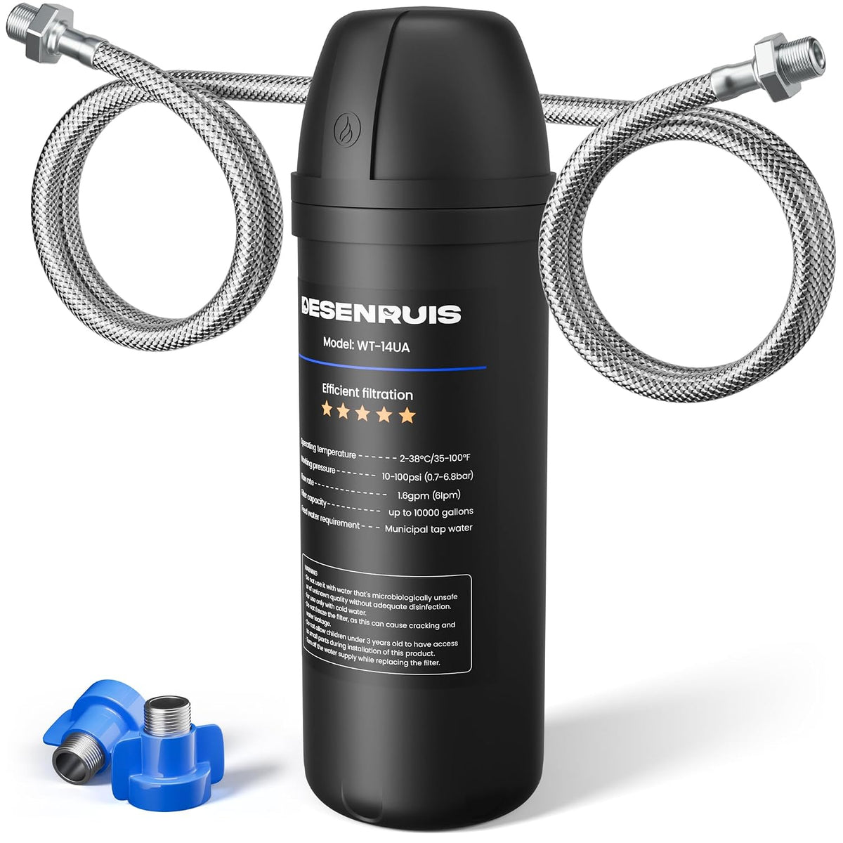 DESENRUIS Under Sink Water Filter for Kitchen Sink