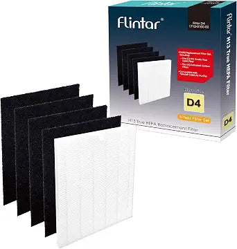 D480 Filter D4, Compatible with Winix D480 Air Purifier, Premium Grade Filtration and 4 Activated Carbon Filters, Item Number 1712-0100-02, D4-Filter
