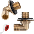 1/2" NPT Wall Mount Commercial Faucet Installation Kit, Lead-Free Brass