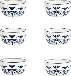 10 Strawberry Street Talavera Dinnerware, Set of 6 (5.5" Cereal Bowl)