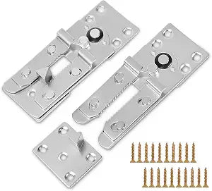 Sectional Couch Connectors,Heavy Duty Interlocking Alligator Sofa Clamps, 2 Pack Metal Anti-Slip Brackets with 20 Screws, Keep Sectional Together Stop Sliding Apart for Kids/Pets,No Tool Needed