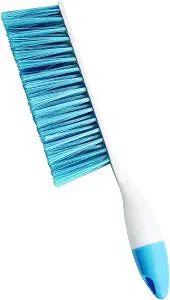 Dust Brush 12.6 Inch - Plastic Work Bench Brush with Soft Bristle - Hand Brush/Broom for Indoor & Outdoor Furniture - Sofa, Carpet and Table Brush with Long Handle