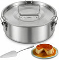 304 Steel Flan Mold, Flan Pan Baking Mold for Baking Pastry, Cake - Send Goods From Local Warehous