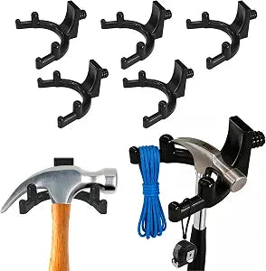 6-Pack Double-Head Shed Hooks for Suncast & Craftsman, Heavy-Duty PC