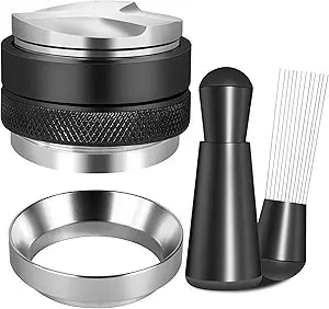 Reoszeank 51mm Espresso Accessories Kit, Distributor, Tamper, WDT, Funnel