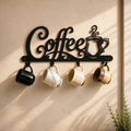 Coffee Mug Holder Wall Mount, Iron Mug Rack, Coffee Bar Decor
