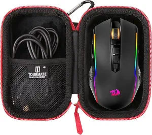 Tourmate Hard Storage Case for Redragon M602/M801/M910-K/M617/M816-PRO Gaming Mouse - Travel Case for Wireless Mouse Gaming 8000 DPI/TECKNET/Logitech M330(Only Box) (Black)