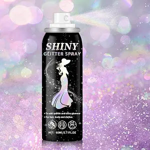 IONSGAKO Shiny Purple Body Glitter Spray for Hair and Clothes, 2.11 Fl Oz