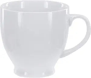 BIA Cordon Bleu 17-Ounce Porcelain Indented Handle Mug, Set of 4, White, one size (903121S4SIOC)