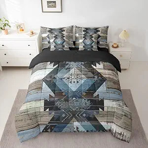 Feelyou Southwestern 7 Pieces Comforter Set Full Size Kids Boys Girls