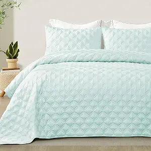 Exclusivo Mezcla Ellipse Queen Quilted Quilt Bedding Set, Purple