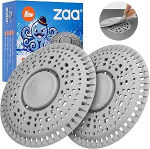 Zaa Shower Drain Hair Catcher Silicone Flat Floor Strainer Protector