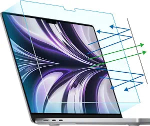 F FORITO 2-Pack Anti Blue Light Matte Screen Protector Compatible with MacBook Air 13.6/13 inch (2026-2022, M5, M4, M3, M2), Eye Protection Blue Light Blocking & Anti Glare Laptop Screen Protector