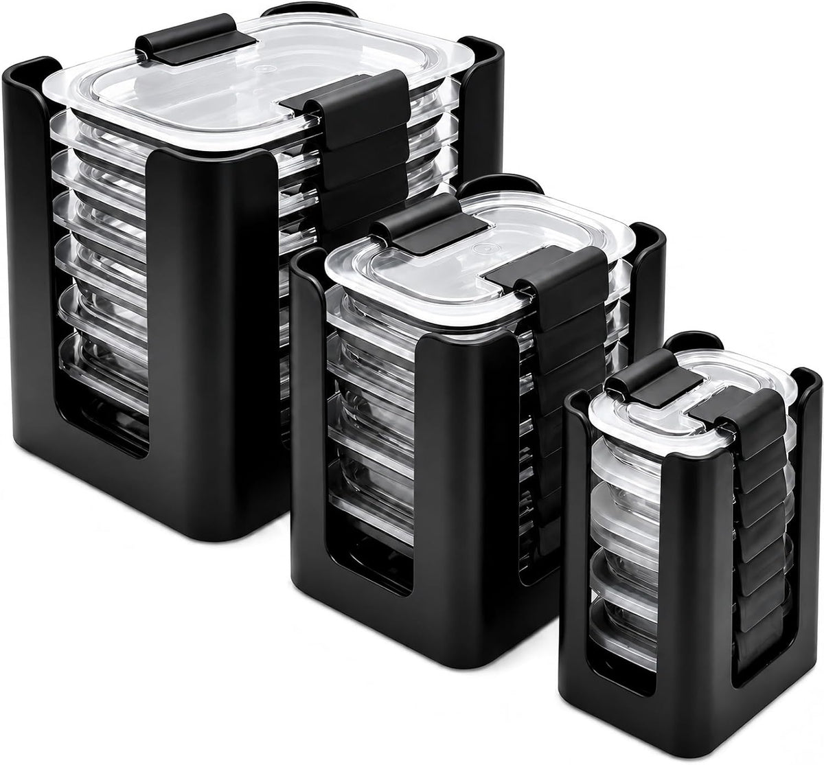 3-Pack Lid Organizer for Rubbermaid Brilliance (Medium, Small, Tiny)