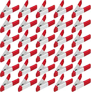 30 Pcs 2 Inch Small Spring Clamps, Heavy Duty Red metal Mini Clamps